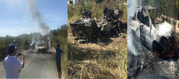 Bandidos tentam assaltar três carros-fortes no Ceará