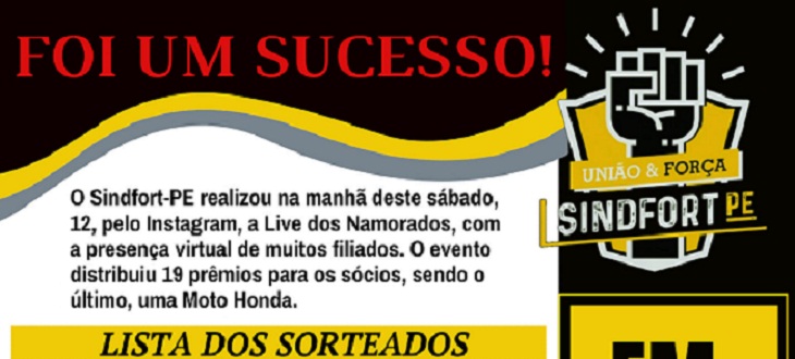 Live dos Namorados foi um sucesso!